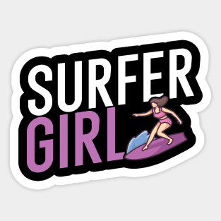 Surfer girl Sticker